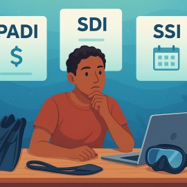 PADI and SDI are excellent choices for scuba lessons